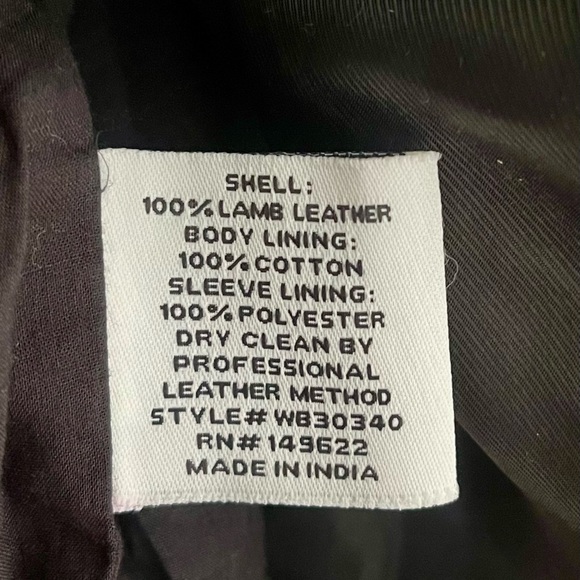 New Leather bomber jacket women Walter Baker size L,runs M-L org $459 - Picture 13 of 13